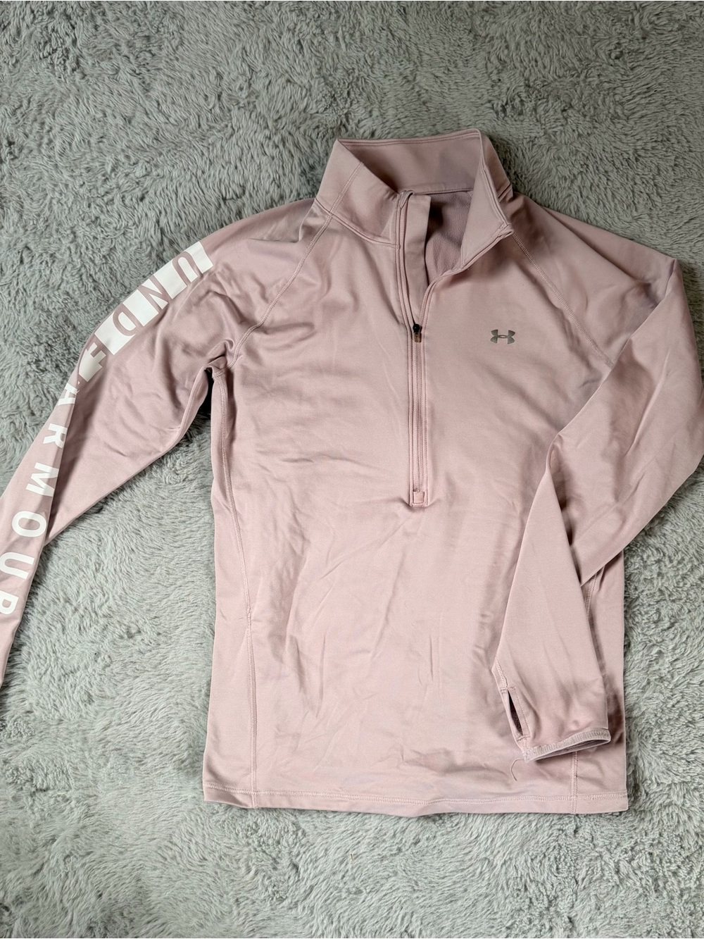 Under Armour Women’s Dusty Pink Quarter-Zip Utility Pullover